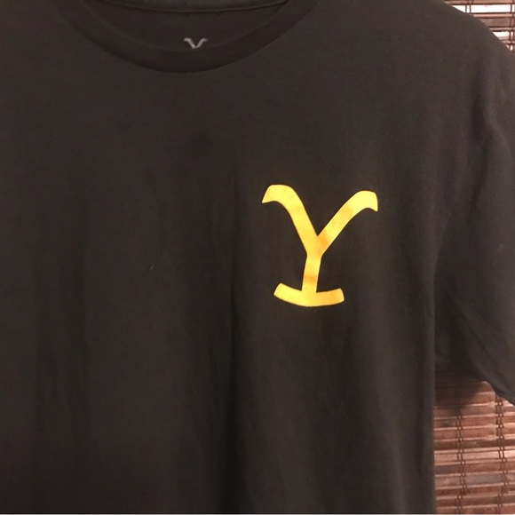 Yellow Stone Logo Unisex Logo SS Tee Shirt - Picture 3 of 5